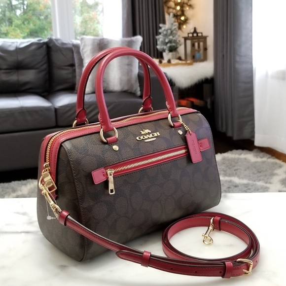 🔥LAST ONE🔥 NEW! Coach Rowan Satchel in Signature - Picture 6 of 6